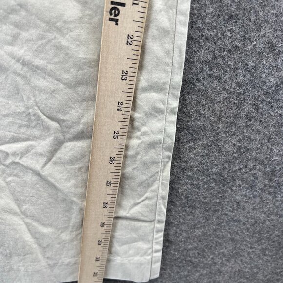 Lilly Pulitzer Pants Women 10 Khaki Cotton Spandex Straight Pink Palm Trouser - Picture 6 of 10